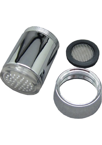 Ma 7 Renk Pilsiz LED Su Musluk Musluk Başlıkları Glow LED Su Musluk Musluk-Gümüş (Yurt Dışından) fiyatları