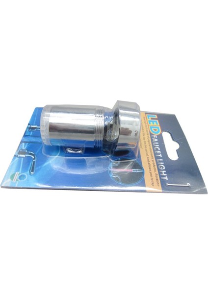 Ma 7 Renk Pilsiz LED Su Musluk Musluk Başlıkları Glow LED Su Musluk Musluk-Gümüş (Yurt Dışından) fırsatları