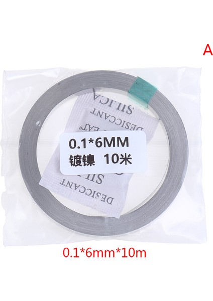 Li 18650 Pil Nokta Karşılaşması Için 10M 6mm 8mm x 0.1/0.12/0.15 Nikel Şerit Bant (Yurt Dışından) fiyatları