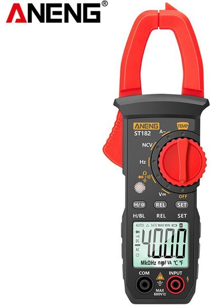 Taşınabilir LCD Dijital Kelepçe Multimetre Dc/ac Gerilim Metre Voltmetre Ampermetre Amp Hz Kapasite Ncv Ohm Direnç Sıcaklık Test Cihazı Multitester (Yurt Dışından)