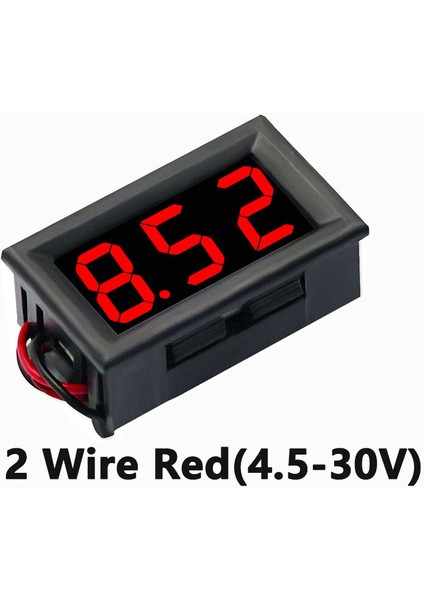 【ayak Koltuk】 【newvibe】0,56 Inç LED Dijital Voltmetre Dc 4.5V-30V/0-100V/5-120V Dijital Voltmetre Gerilim Panel Metre Kırmızı/mavi/yeşil 6V 12V Elektromobil Motosiklet Araba Için (Yurt Dışından)
