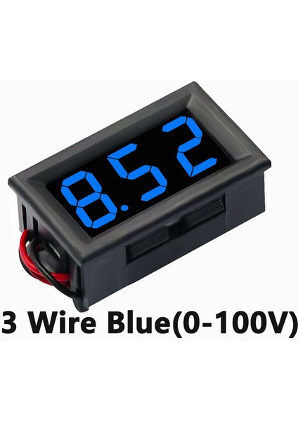 【ayak Koltuk】 【newvibe】0,56 Inç LED Dijital Voltmetre Dc 4.5V-30V/0-100V/5-120V Dijital Voltmetre Gerilim Panel Metre Kırmızı/mavi/yeşil 6V 12V Elektromobil Motosiklet Araba Için (Yurt Dışından) fiyatları