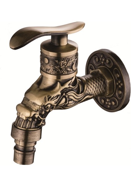 Çinko Alaşım Antik Bronz Duvara Monte Musluk 1L2INCH Çamaşır Makinesi Su Musluğu (Yurt Dışından)