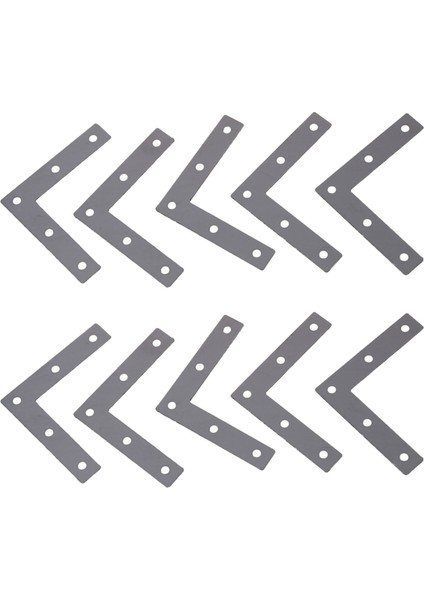 10X Açı Plakası Köşe Desteği Düz L Şekli Onarım Braketi 80MM x 80MM (Yurt Dışından)