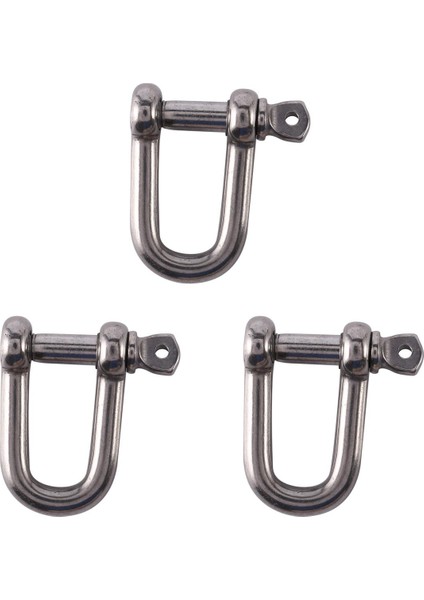 3X,M6X38MM Düz D-Köstek, Kısa, Paslanmaz Çelik Aısı 316 (Yurt Dışından)