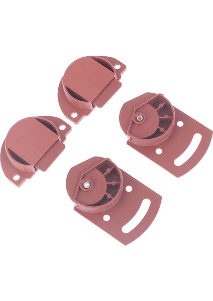 Çift Vintage Stil Abs Tekerlek Tek Kasnak Mobilya Sürgülü Kapı Silindiri Seti Dolap ve Dolap Için Mükemmel (Yurt Dışından)