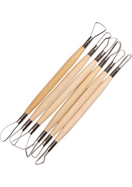 12 Adet 8 Inç Çift Uçlu Heykeltıraşın Oyma Aleti Ahşap Saplı (Yurt Dışından)