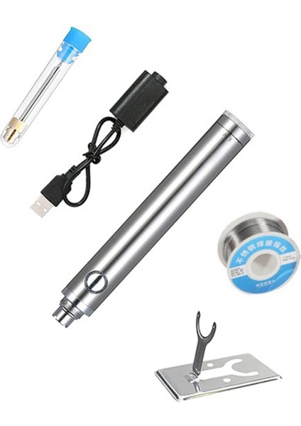 USB 5V Kablosuz Şarjlı Havya Şarjlı Havya Gümüş (Yurt Dışından)