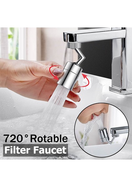 720° Evrensel Sıçrama Filtresi Musluk Püskürtme Başlığı Anti Sıçrama Esnek Filtre Musluklar Püskürtücü Banyo Mutfak Musluk Genişletici Adaptörü (Yurt Dışından) fiyatları