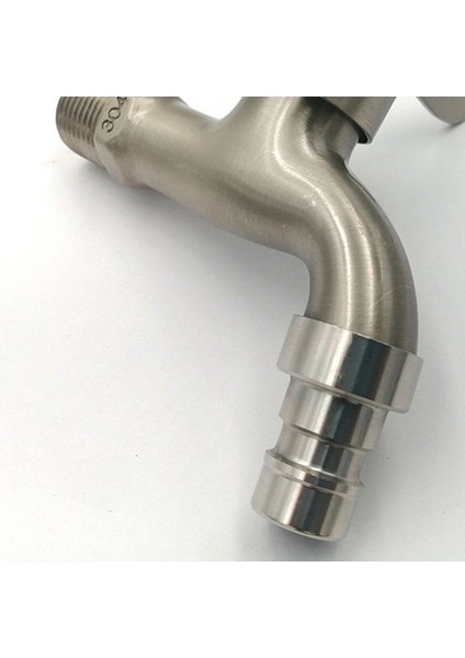 Ha 1 Parça Fırçalanmış Çamaşır Makinesi Musluğu Alaşımlı Güverte Üstü Banyo Havzası Tek Soğuk Hızlı Açılır Lavabo Musluğu Şerit (Yurt Dışından) fırsatları