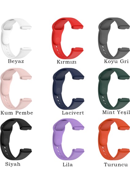Redmi Mi Watch 3 Active ile Uyumlu Silikon Kordon