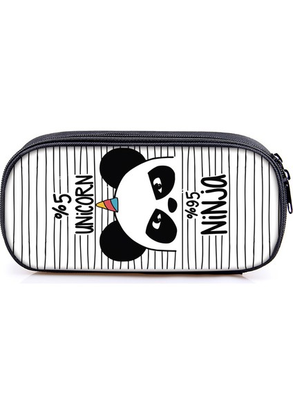 Sevimli Panda Oxford Kumaş Kalem Kutusu (Yurt Dışından)