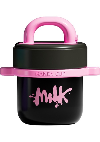 350ML Paslanmaz Çelik Askılı Mini Termos Bardak - Siyah (Yurt Dışından)