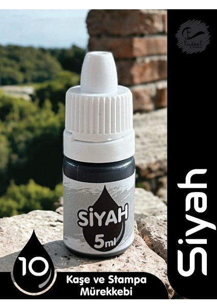 Kaşe Istampa Mürekkebi 5 ml - SIYAH-T863