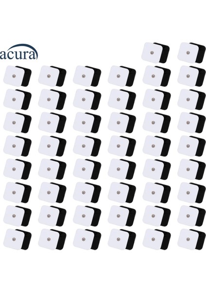 5x5 Çıtçıtlı Kare Tens Pedi 20 Adet
