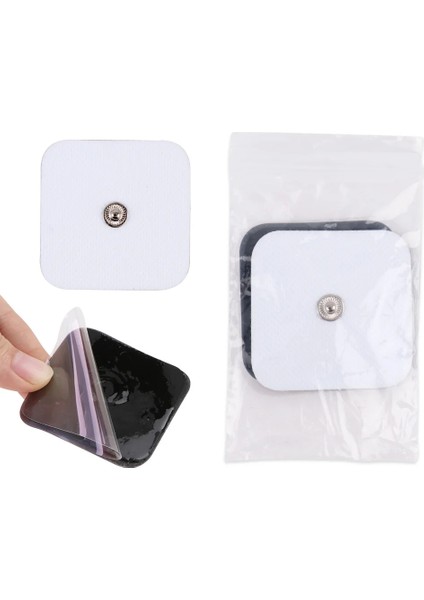 5x5 Çıtçıtlı Kare Tens Pedi 20 Adet