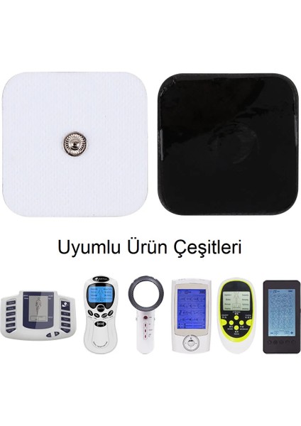5x5 Çıtçıtlı Kare Tens Pedi 20 Adet