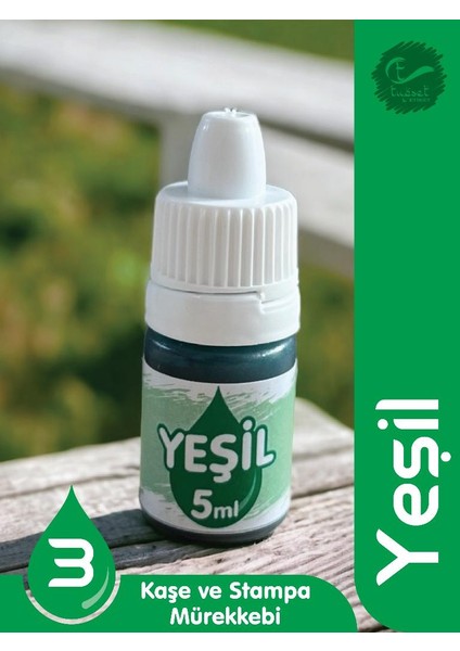 Kaşe Istampa Mürekkebi 5 ml - YEŞIL-T868