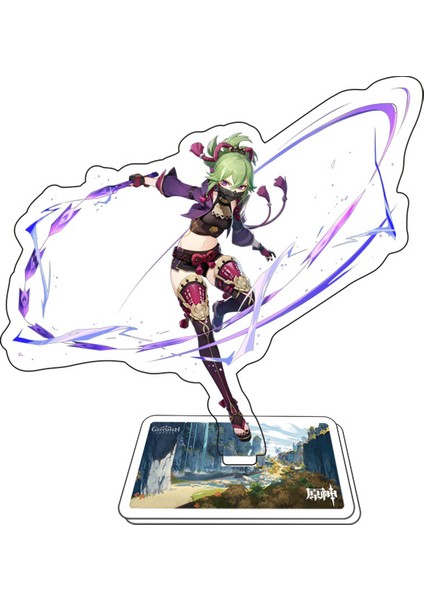 Genshin Etkileyici Kart Tv Anime Karakterleri Yelan Acrylic (Yurt Dışından)