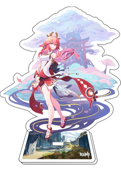 Genshin Etkileyici Kart Tv Anime Karakterleri Yelan Acrylic (Yurt Dışından)