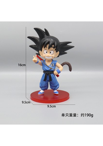 Oğlu Goku Super Saiyan Figür Anime Dragon Ball Figür Model - Renkli (Yurt Dışından)