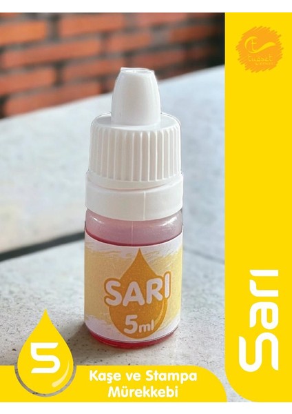 Kaşe Istampa Mürekkebi 5 ml - SARI-T869