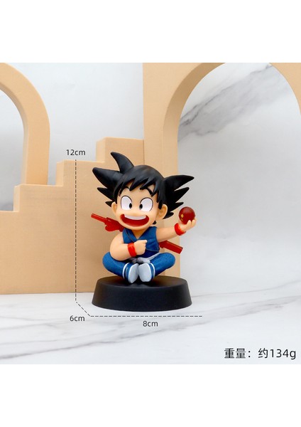 Oğlu Goku Super Saiyan Figür Anime Dragon Ball Figür Model - Renkli (Yurt Dışından)