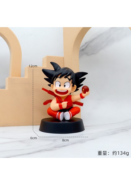 Oğlu Goku Super Saiyan Figür Anime Dragon Ball Figür Model - Renkli (Yurt Dışından)