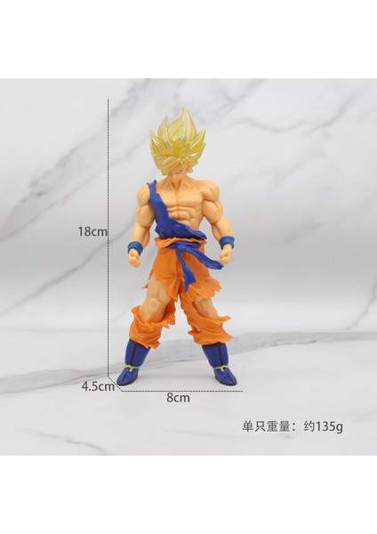 Oğlu Goku Super Saiyan Figür Anime Dragon Ball Figür Model - Renkli (Yurt Dışından)