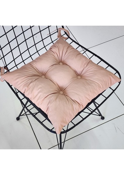 Babynest Dünyası 4'lü Takım Pofidik Kare Sandalye Minderi 40X40CM