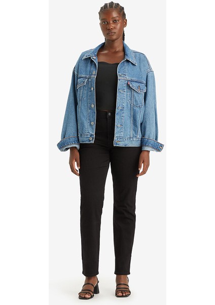 724™ High Rise Straight Kadın Jean Pantolon - Night Is Black