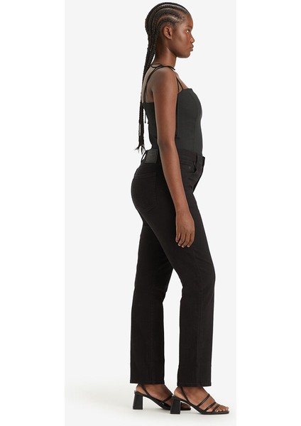724™ High Rise Straight Kadın Jean Pantolon - Night Is Black modelleri