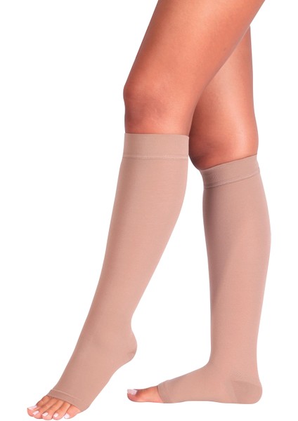 Duamed Ccl2 Diz Altı Burnu Açık Ten Rengi Varisçorabı S BEDEN (NO:1)