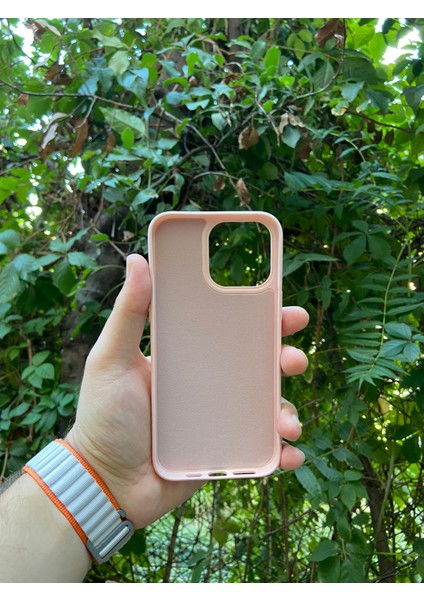 Meri Case Apple iPhone 15 Pro Uyumlu Logolu Içi Kadife Lansman Kılıf Arka Kapak