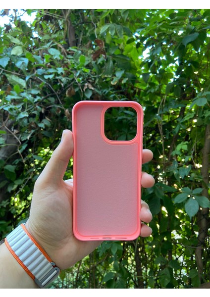 Meri Case Apple iPhone 15 Pro Uyumlu Logolu Içi Kadife Lansman Kılıf Arka Kapak