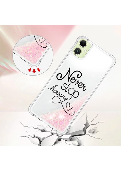 Samsung Galaxy A05 4g Kılıf Parıltılı Yüzen Sıvı Tpu Koruyucu Cep Telefonu Kapağı (Yurt Dışından) fırsatları