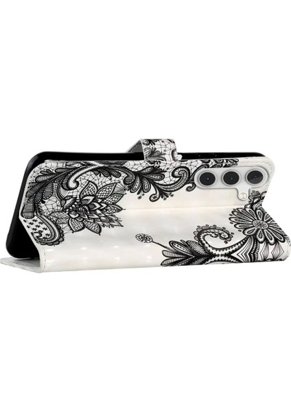 Samsung Galaxy S23 Fe Kılıfı 3D Desen Deri Flip Telefon Kapağı (Yurt Dışından)
