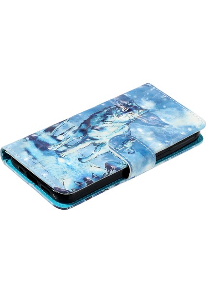 Samsung Galaxy A15 4g Kapak 3D Desen Baskı Flip Stand Deri Telefon Kılıfı (Yurt Dışından)