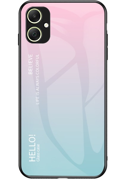 Samsung Galaxy A05 4g Kılıf Damla Damlı Temsilli Cam+Pc+Tpu Gradyan Telefon Kapağı (Yurt Dışından)