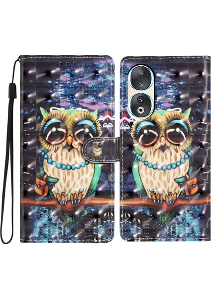 Honor 90 Kılıf Darbeye Dayanıklı Cüzdan Pu Deri Telefon Kapağı (Yurt Dışından)
