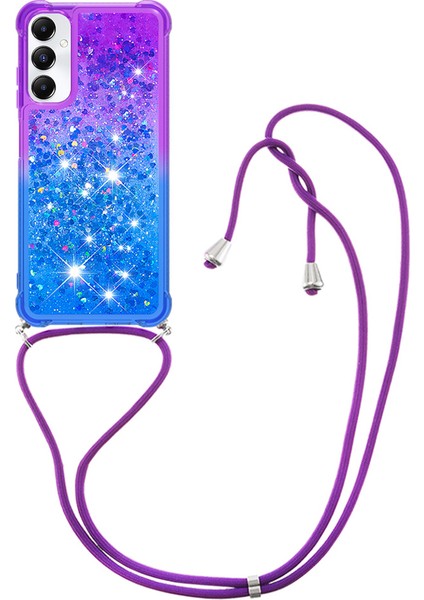 Samsung Galaxy A05S 4g Kılıf Sıvı Gradyan Telefon Kapağı Lanyard ile (Yurt Dışından)
