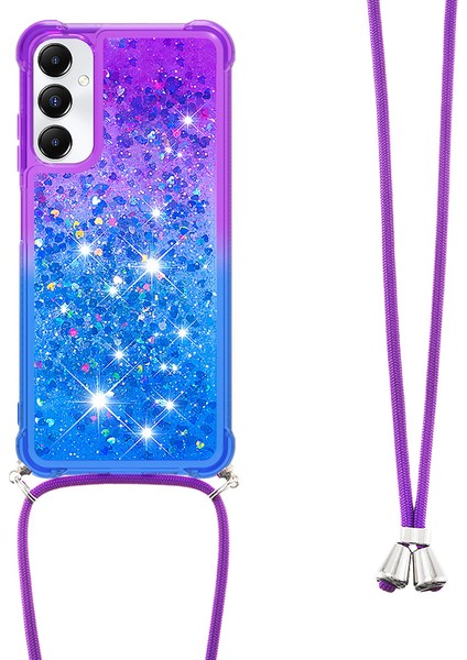 Samsung Galaxy A05S 4g Kılıf Sıvı Gradyan Telefon Kapağı Lanyard ile (Yurt Dışından)
