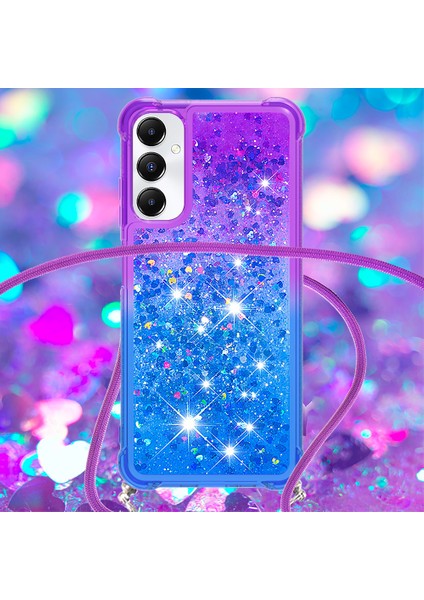 Samsung Galaxy A05S 4g Kılıf Sıvı Gradyan Telefon Kapağı Lanyard ile (Yurt Dışından)