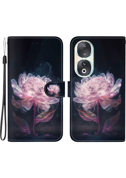 Honor 90 Vaka Deseni Baskısı Şok Geçirmez Telefon Kapağı (Yurt Dışından)