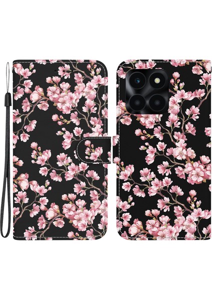 Honor X6A 4g Deri Kılıf Deseni Baskı Cüzdan Kapağı (Yurt Dışından)