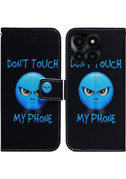 Honor X6A 4g Kılıf Pu Deri Desen Baskı Cüzdan Koruyucu Telefon Kapağı (Yurt Dışından)