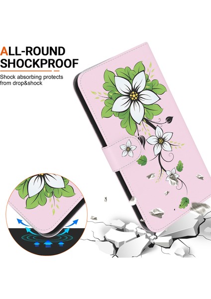 Honor X6A 4g Deri Kılıf Deseni Baskı Cüzdan Kapağı (Yurt Dışından)