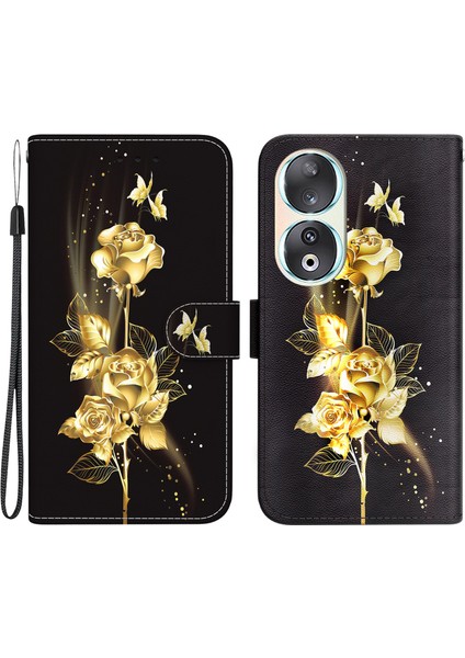 Honor 90 Vaka Deseni Baskısı Şok Geçirmez Telefon Kapağı (Yurt Dışından)