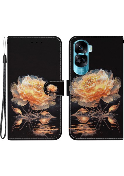Honor 90 Lite 5g / X50I 5g Vaka Deseni Baskı Anti-Drop Telefon Kapağı (Yurt Dışından)