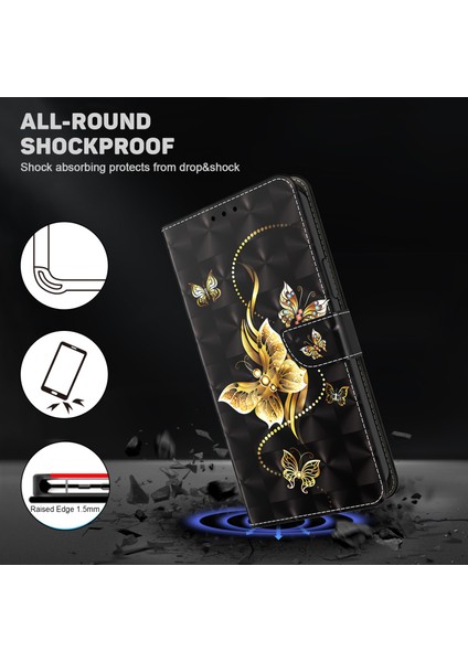Honor 90 Baskı Deri Flip Cüzdan Telefon Kapağı (Yurt Dışından)